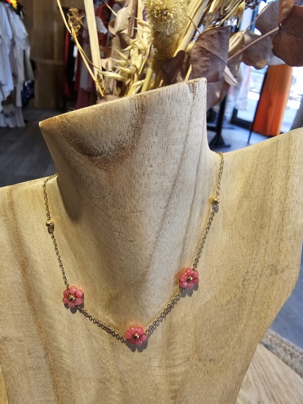 Collier Céleste Rose