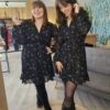 Robe courte noir Flora