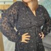 Robe courte noir Flora – Image 5