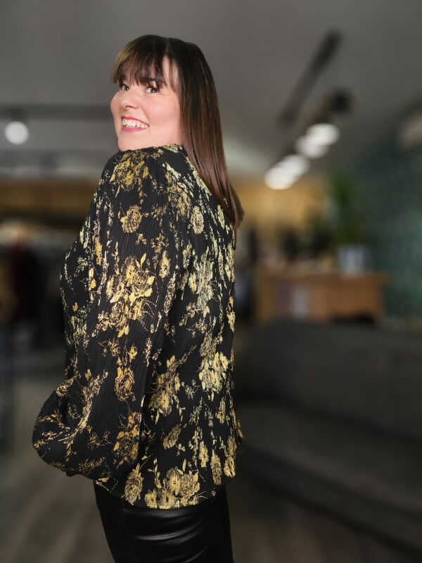 Chemise Ortance noir et doré – Image 4