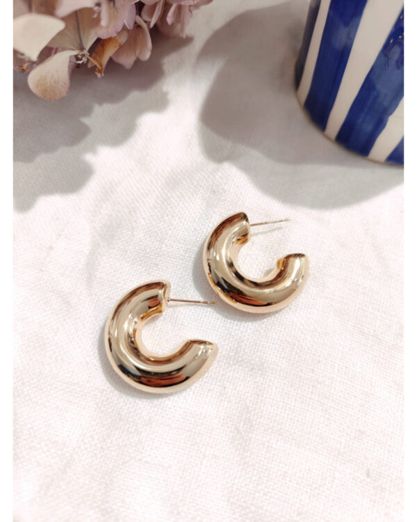 Boucles d'oreille créole épaisse  Lili