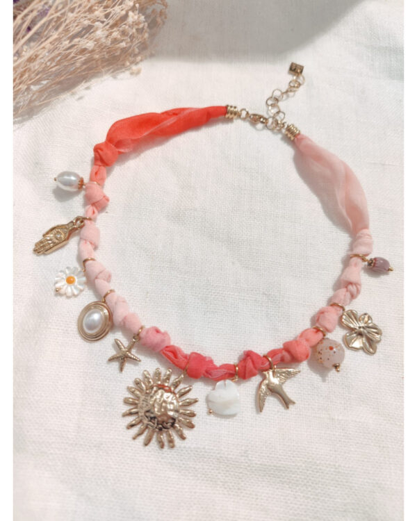 collier Soleil tie and dye