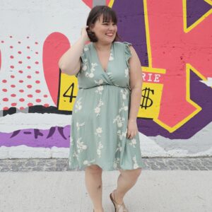 Robe Courte Tiphaine verte